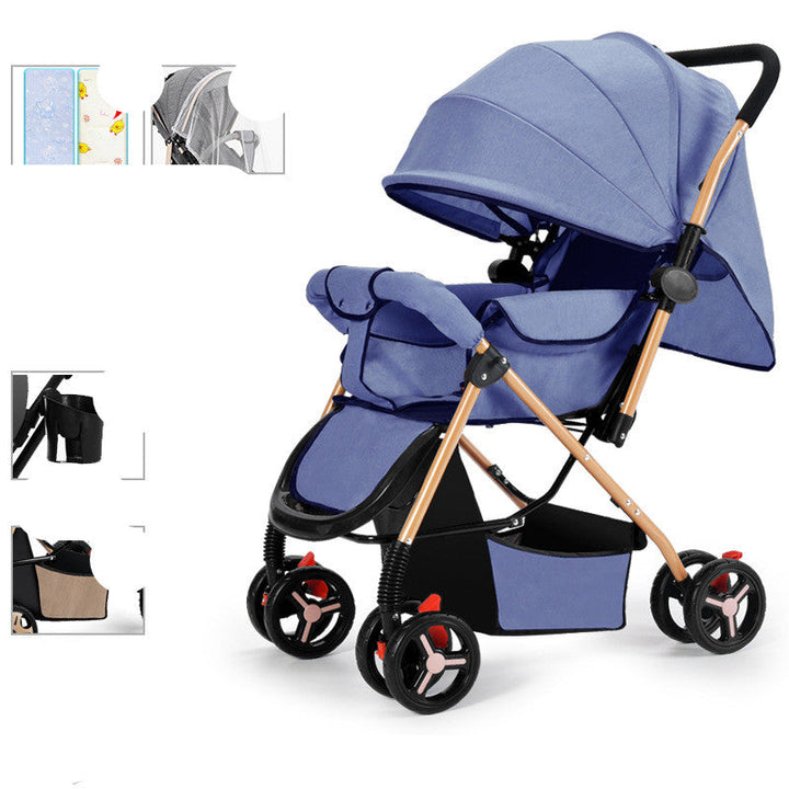 The Ultimate Lightweight Foldable Baby Stroller with Shock Absorption