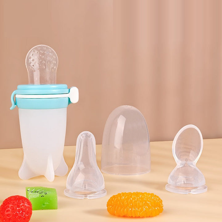 Transform Mealtime with the Squeeze Feeding Silicone Baby Food Bottle
