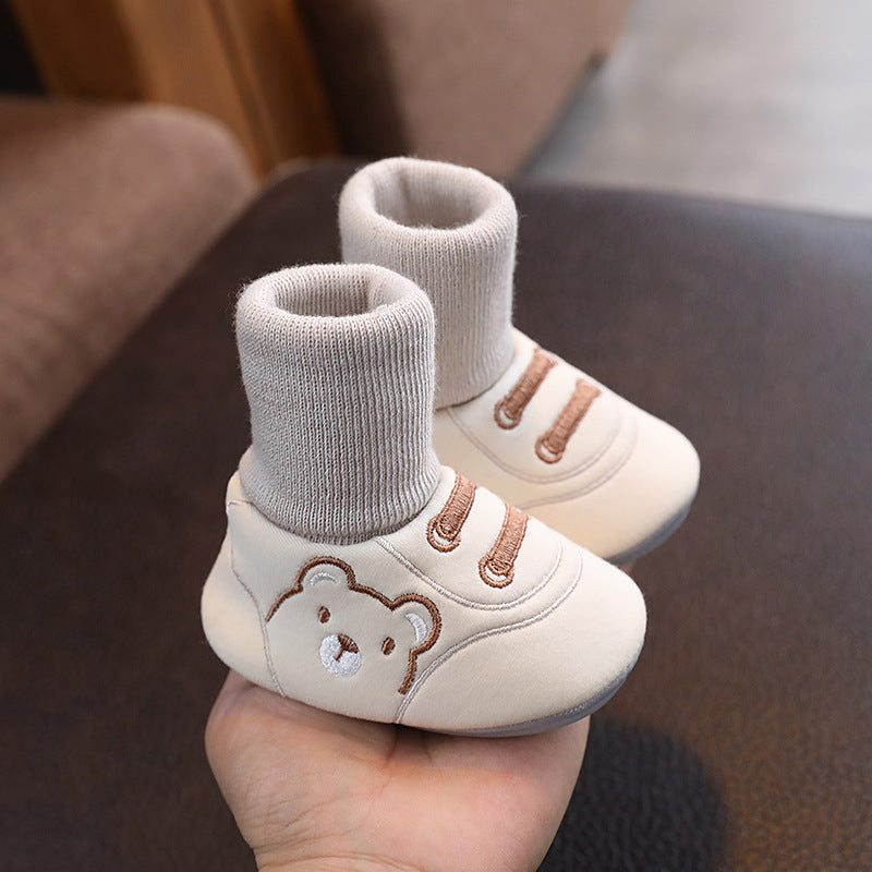 Simple Non Slip Baby Cloth Indoor Shoes Toddler Footwear