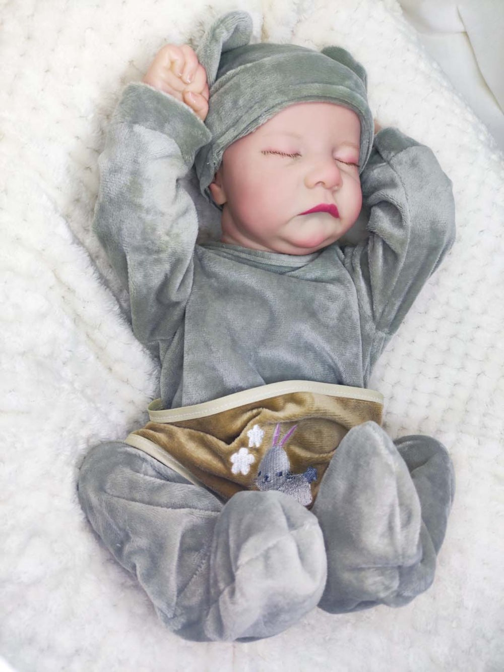 18 Inch Reborn Doll Cloth Body Simulated Baby Toy