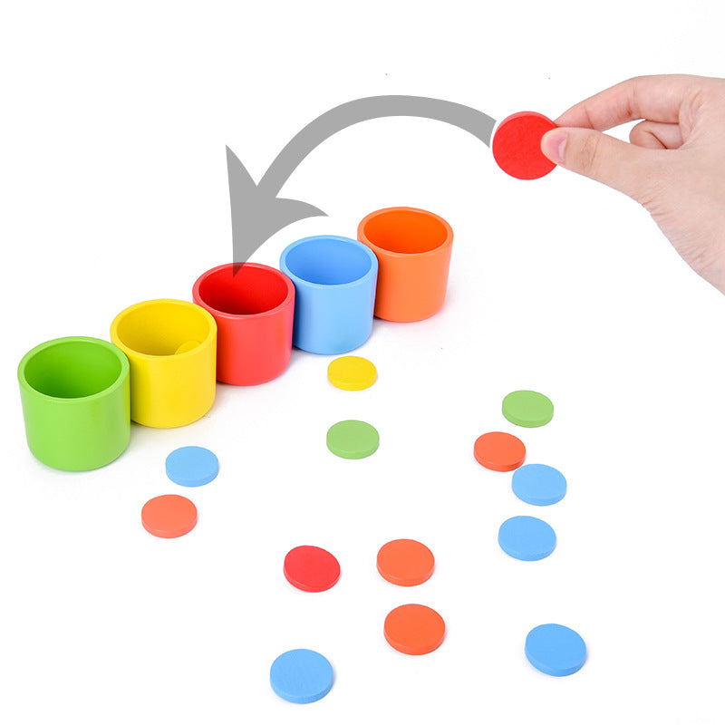 Color Sorting Cups Baby Early Education Educational Toy