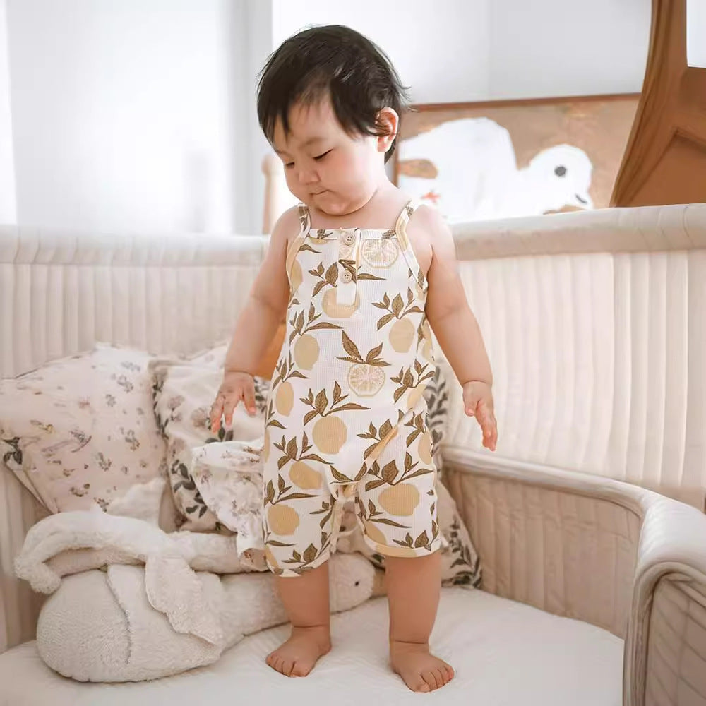 Class A Waffle Baby Jumpsuit Going Out Outfit