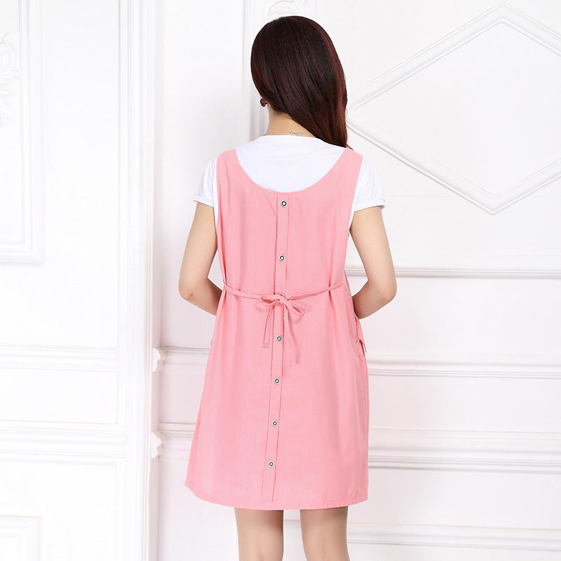 New Summer Maternity Dress Casual Skirt Outfit