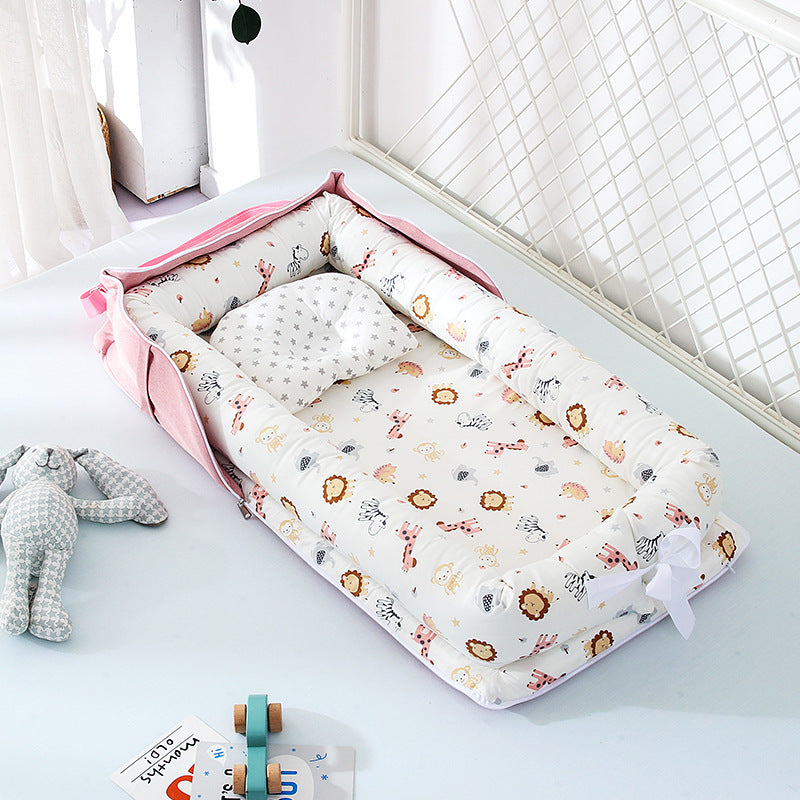 Portable Cotton Baby Crib Foldable Newborn Bed