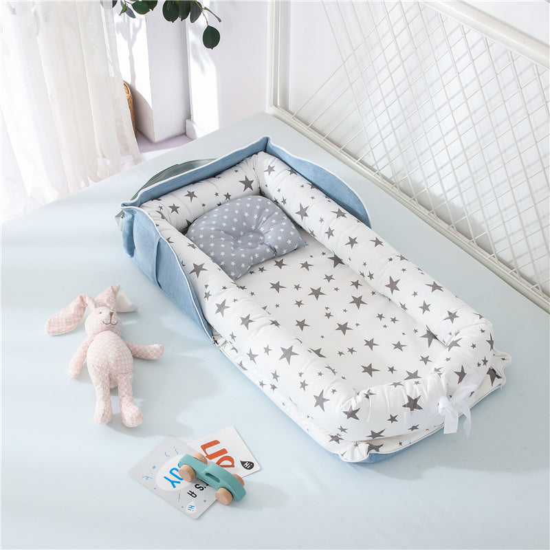 Portable Cotton Baby Crib Foldable Newborn Bed