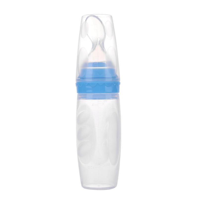 Squeeze Feeding Silicone Baby Food Bottle Solid Food