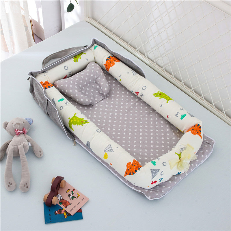 Portable Cotton Baby Crib Foldable Newborn Bed