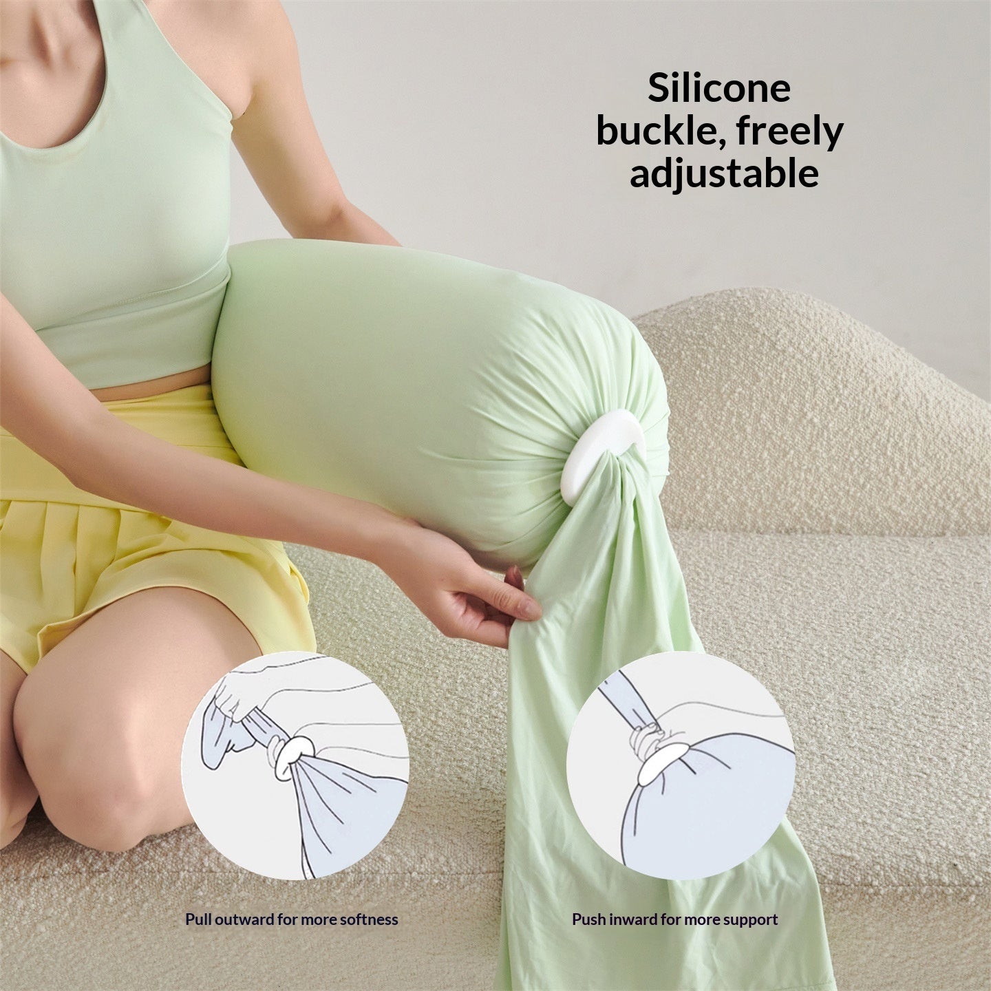 Skin Friendly Multifunctional Maternity Side Sleeping Pillow