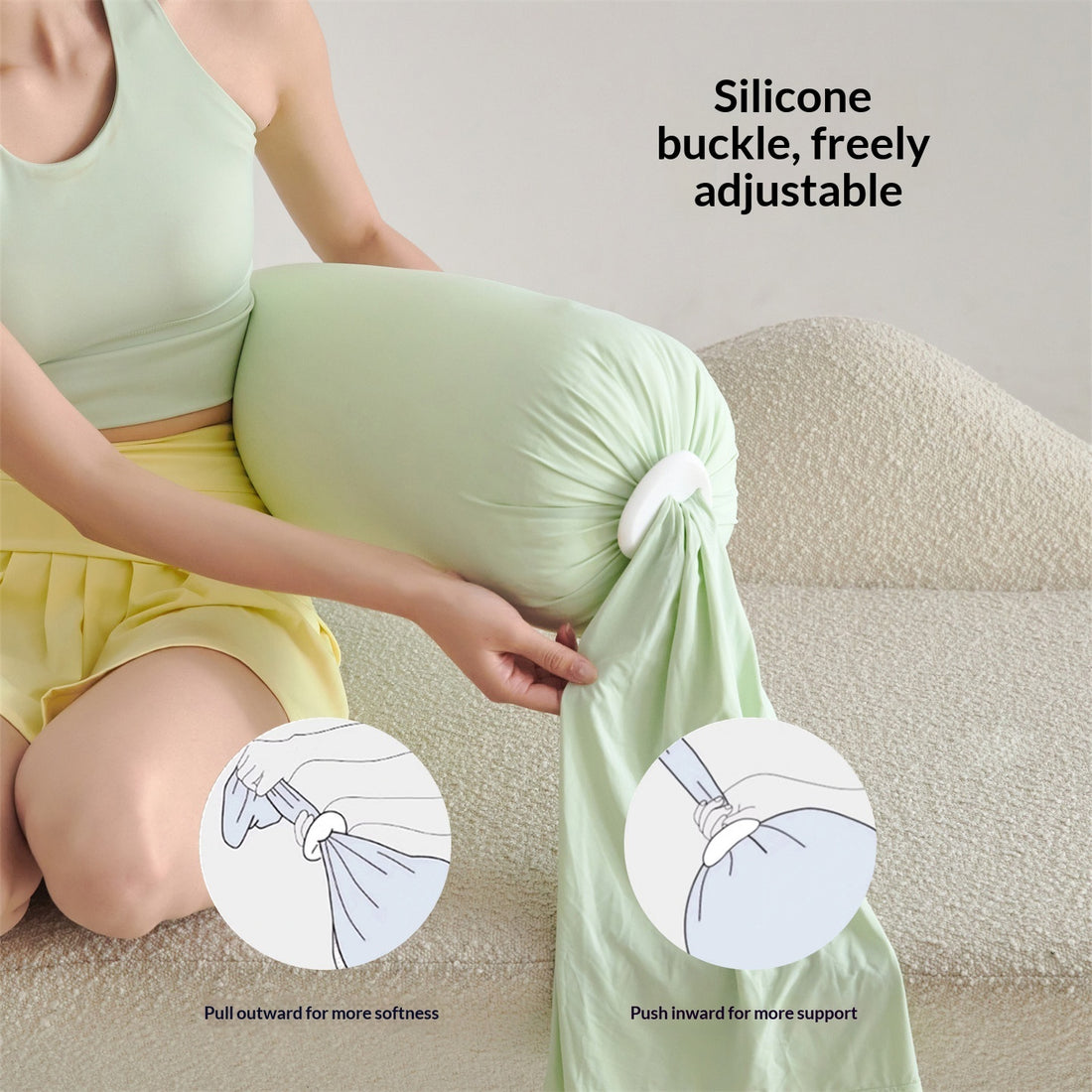 Skin Friendly Multifunctional Maternity Side Sleeping Pillow