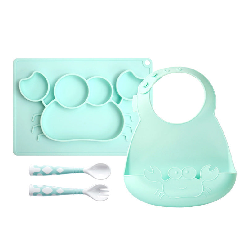 Baby Feeding Tableware Set Silicone Dining Set