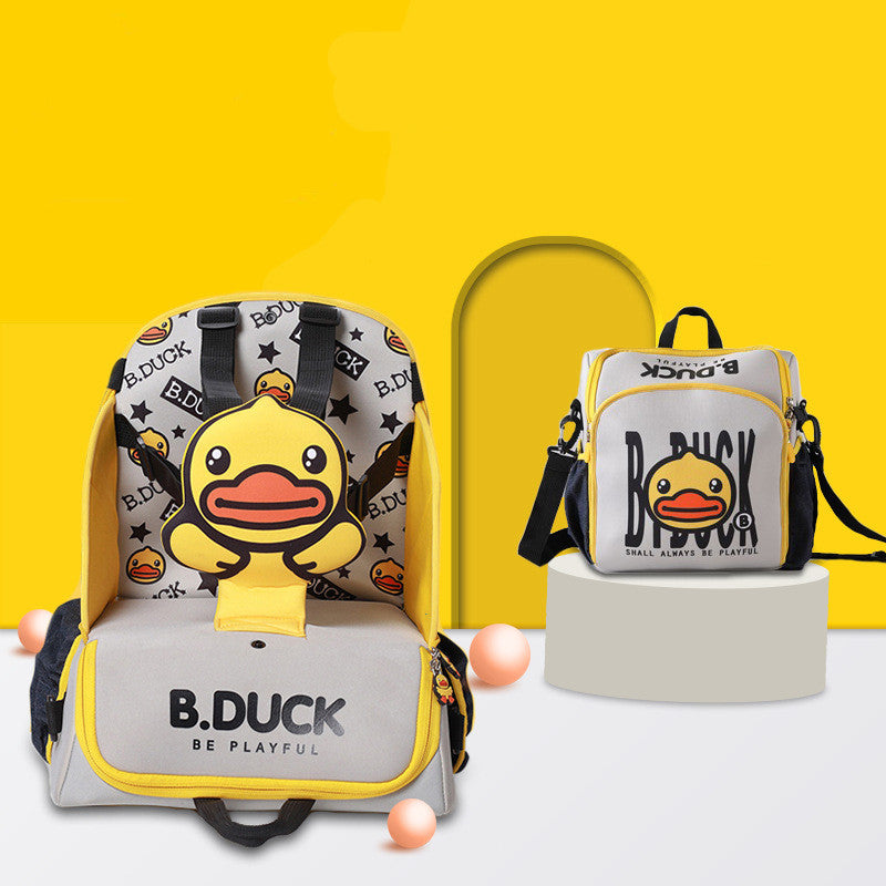 Multifunctional Baby Diaper Backpack Portable Dining Chair Bag
