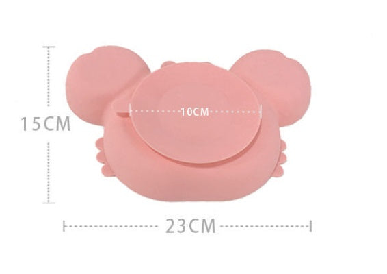 Silicone Baby Non Slip Feeding Plate And Bowl Set