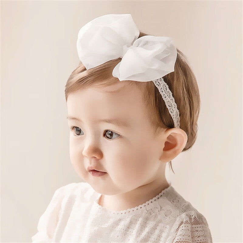 Baby Girls Bow Knot Lace Floral Headband Hair Accessories