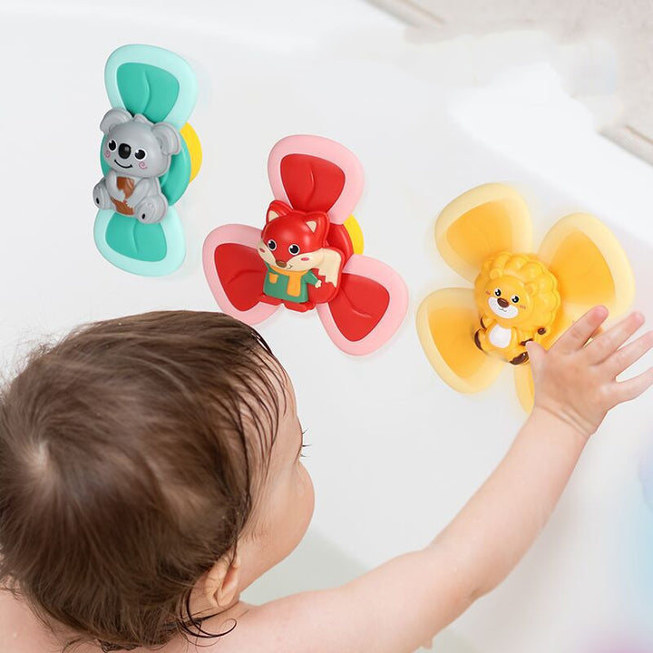 Suction Cup Spinning Top Baby Bath Water Toy Teether