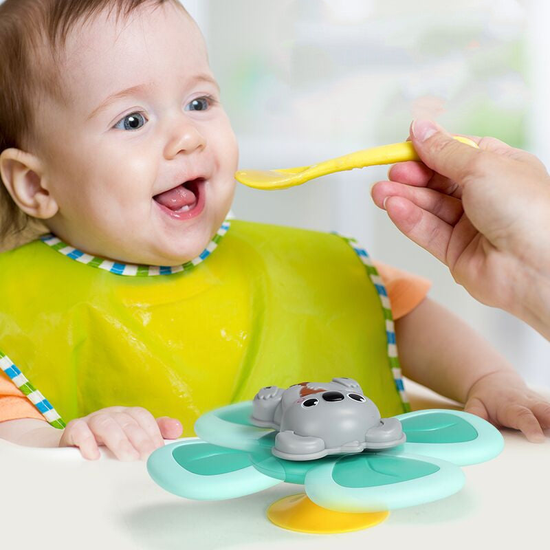 Suction Cup Spinning Top Baby Bath Water Toy Teether