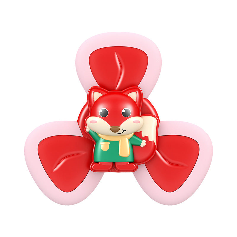 Suction Cup Spinning Top Baby Bath Water Toy Teether