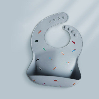 Waterproof Silicone Baby Bib Feeding Rice Pocket Bib