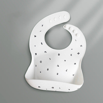 Waterproof Silicone Baby Bib Feeding Rice Pocket Bib