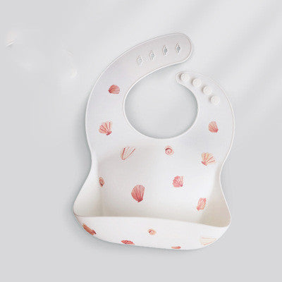 Waterproof Silicone Baby Bib Feeding Rice Pocket Bib