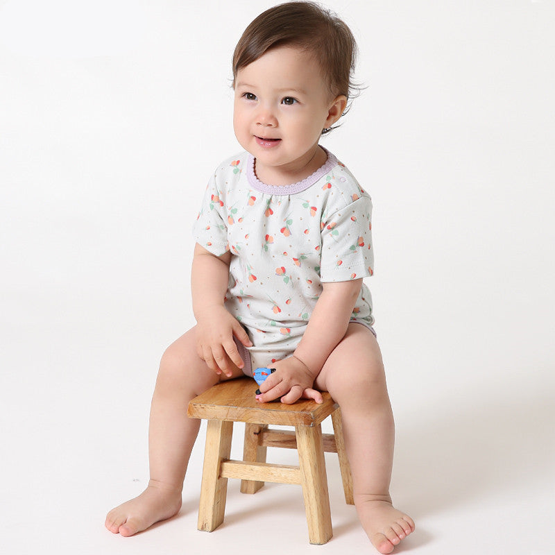 Summer Short Sleeve Baby Romper Triangle Newborn Jumpsuit