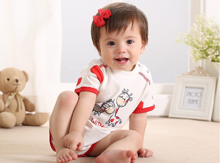 Summer Short Sleeve Baby Romper Triangle Newborn Jumpsuit