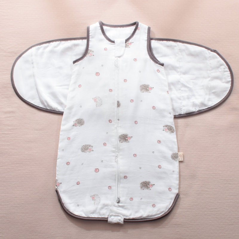 Infant Swaddle Sleeping Bag Gauze Baby Wings Wrap Blanket