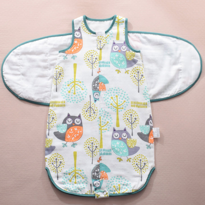 Infant Swaddle Sleeping Bag Gauze Baby Wings Wrap Blanket