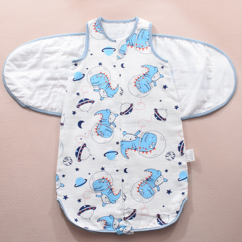 Infant Swaddle Sleeping Bag Gauze Baby Wings Wrap Blanket
