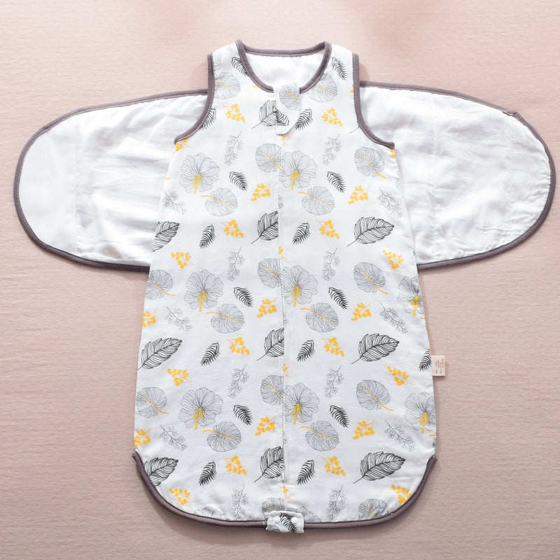 Infant Swaddle Sleeping Bag Gauze Baby Wings Wrap Blanket