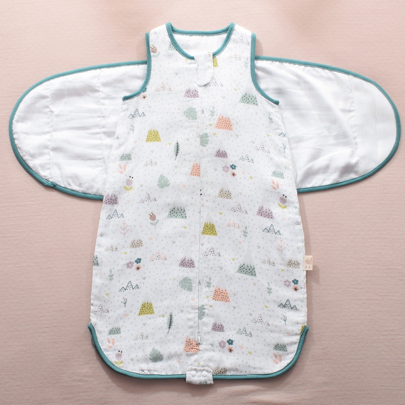 Infant Swaddle Sleeping Bag Gauze Baby Wings Wrap Blanket