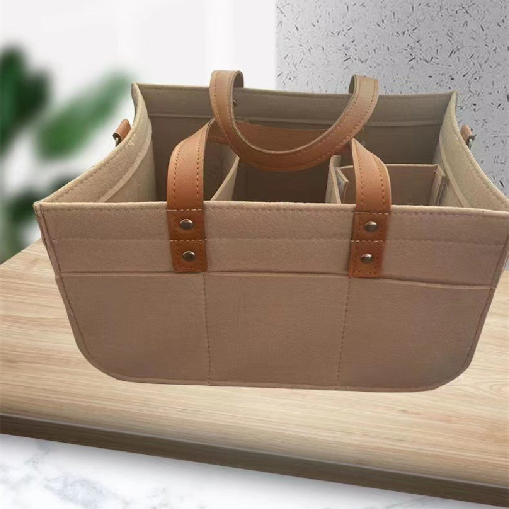 Baby Stroller Felt Diaper Bag Organizer Tote