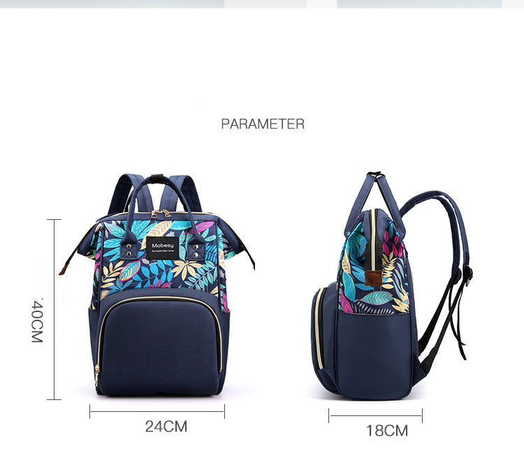 Multifunctional Mother Baby Diaper Backpack Bottle Storage Bag