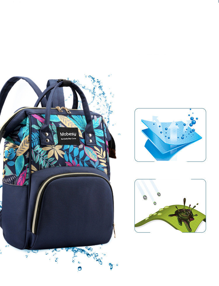 Multifunctional Mother Baby Diaper Backpack Bottle Storage Bag