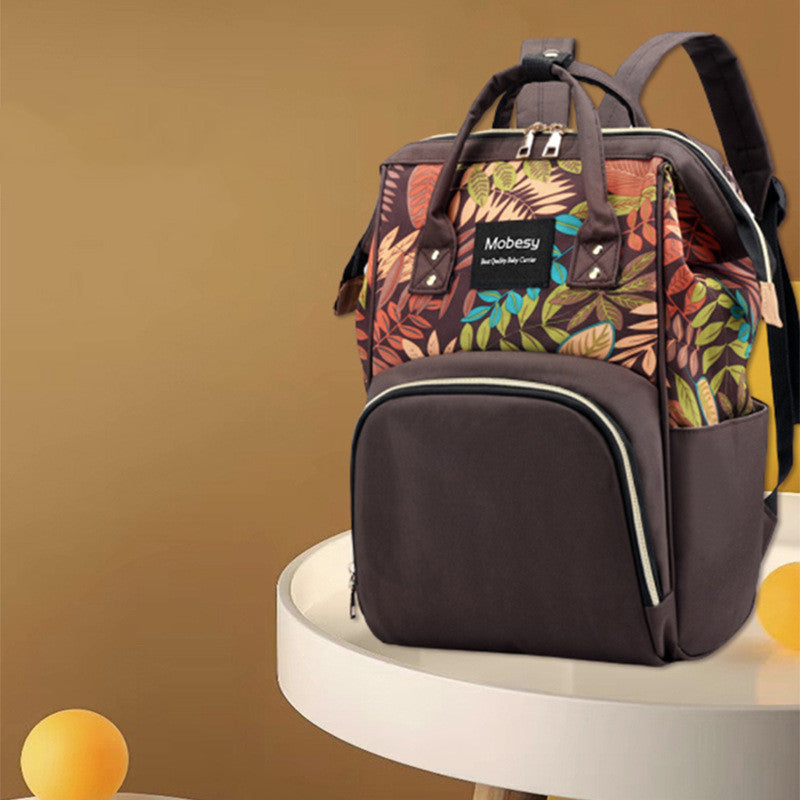 Multifunctional Mother Baby Diaper Backpack Bottle Storage Bag