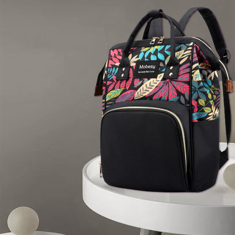 Multifunctional Mother Baby Diaper Backpack Bottle Storage Bag