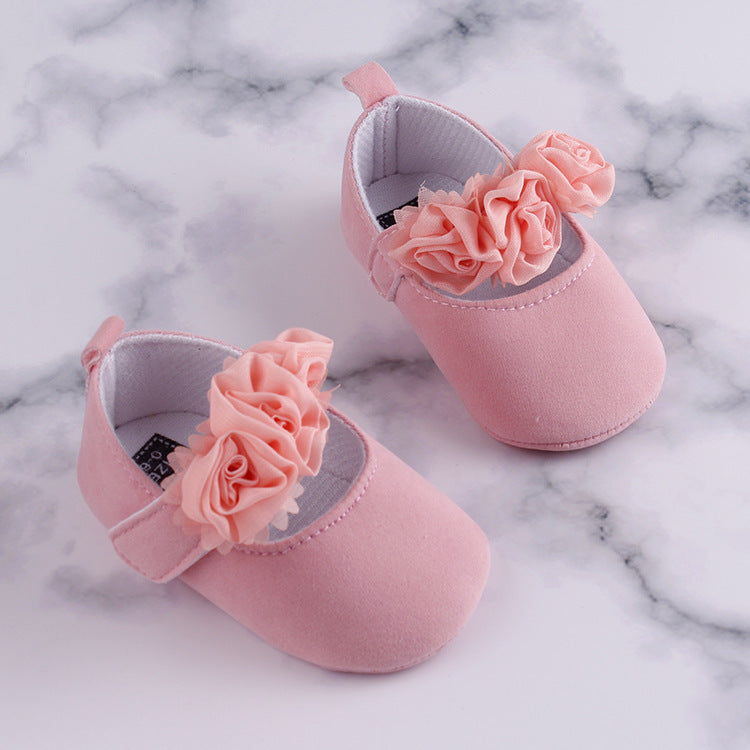 Baby Toddler Soft Soled Cotton Flower Shoes