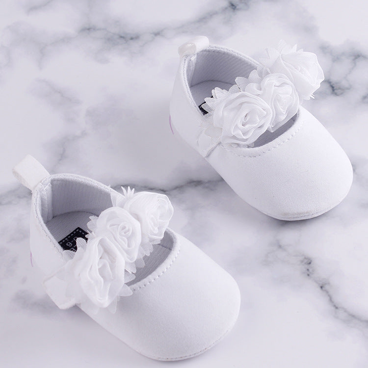 Baby Toddler Soft Soled Cotton Flower Shoes