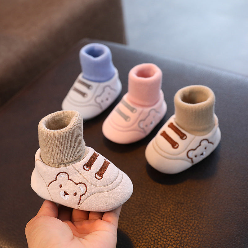 Simple Non Slip Baby Cloth Indoor Shoes Toddler Footwear