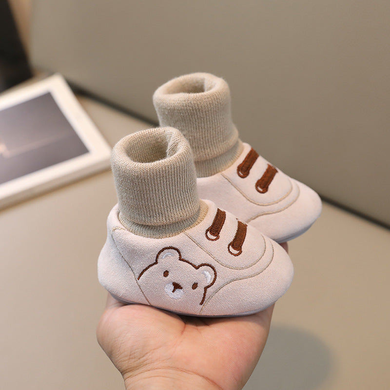 Simple Non Slip Baby Cloth Indoor Shoes Toddler Footwear