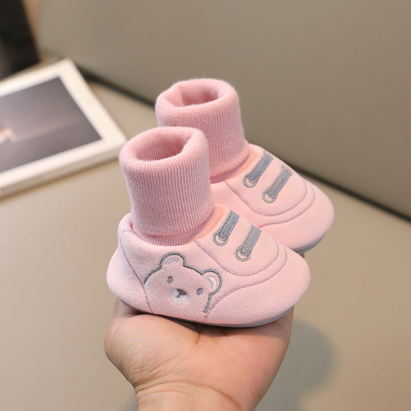 Simple Non Slip Baby Cloth Indoor Shoes Toddler Footwear
