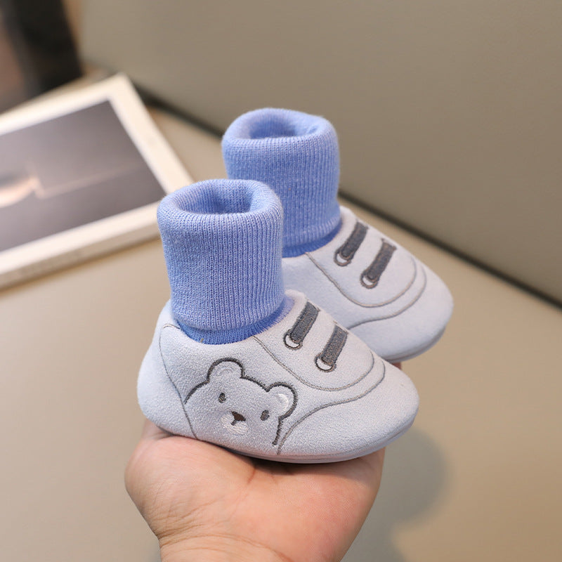 Simple Non Slip Baby Cloth Indoor Shoes Toddler Footwear