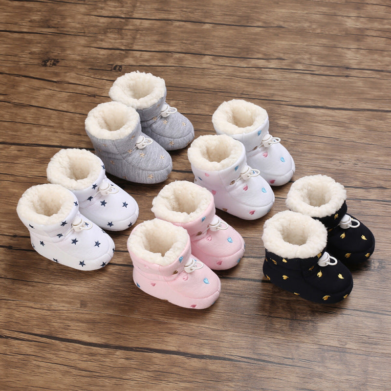 Cotton Baby Shoes Autumn Winter Warm Toddler Footwear