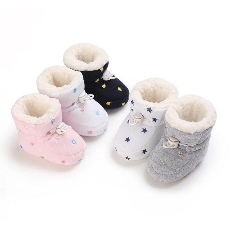 Cotton Baby Shoes Autumn Winter Warm Toddler Footwear