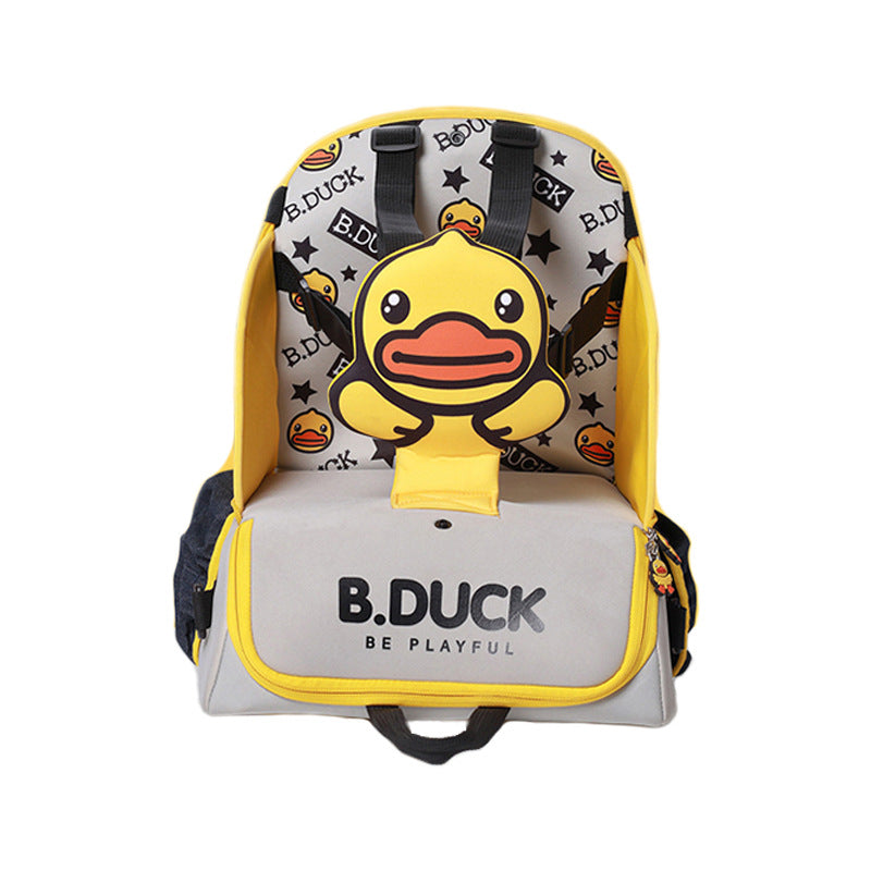Multifunctional Baby Diaper Backpack Portable Dining Chair Bag