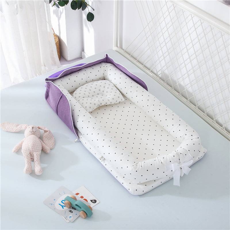 Portable Cotton Baby Crib Foldable Newborn Bed