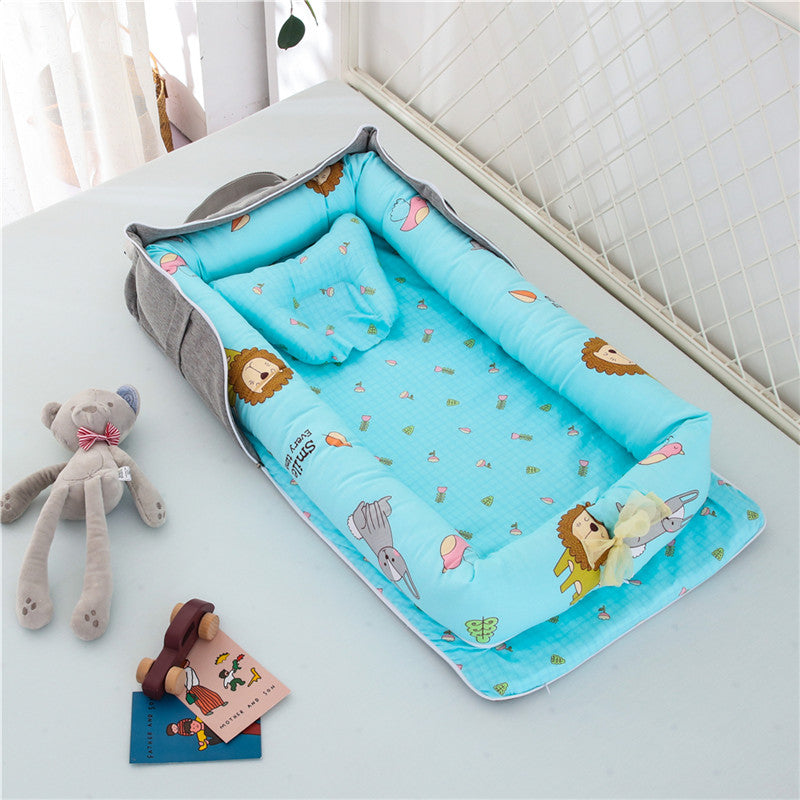 Portable Cotton Baby Crib Foldable Newborn Bed