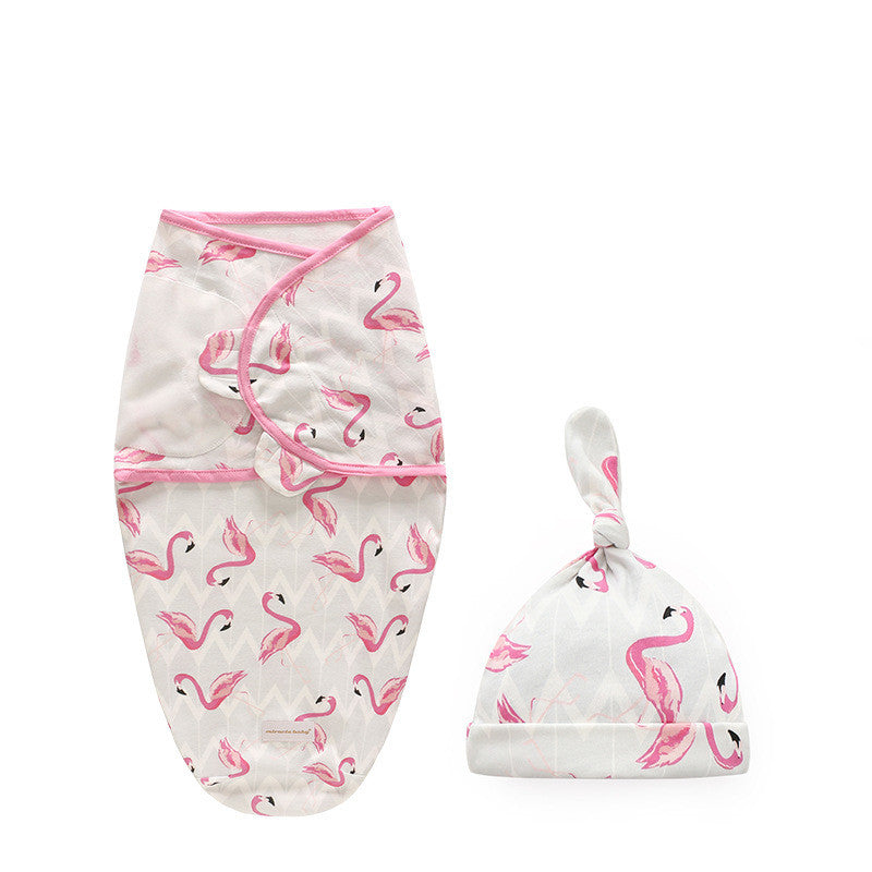 Cotton Baby Swaddle Sleeping Bag Quilt Wrap