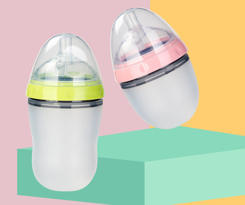 Silicone Baby Feeding Bottle Breast Milk Soft Bottle