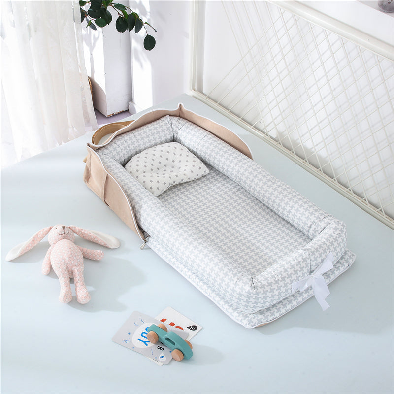 Portable Cotton Baby Crib Foldable Newborn Bed