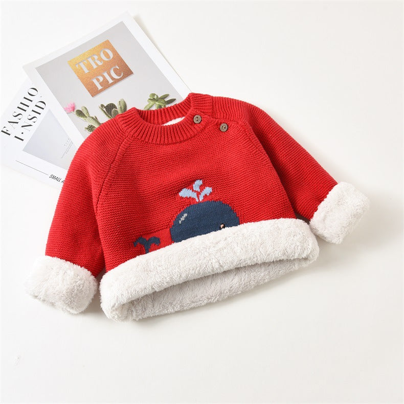 Plush Warm Baby Clothes Winter Soft Outfit